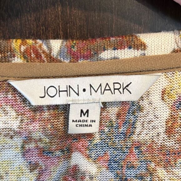 John Mark Mixed Media Sweater Size Medium - Picture 4 of 5